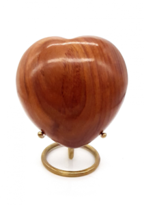 Wooden Heart keepsake, made from Rosewood, with a rich grain