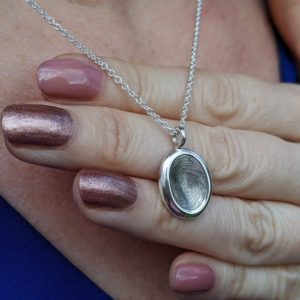 Fingerprint nugget pendant
