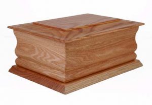 Wooden ashes caskets